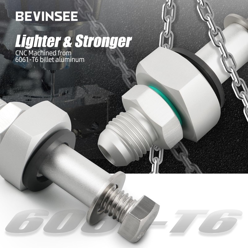 Bevinsee 6AN Universal Fuel Tank Return Line Fitting Bung Kit