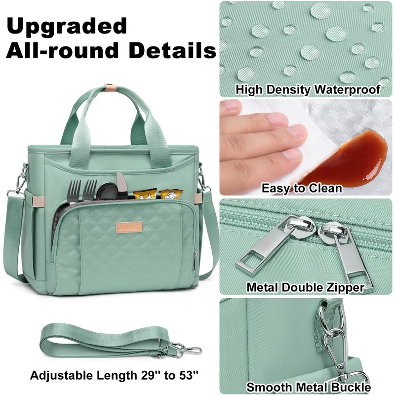 AIJIEKE Insulated Lunch Bag for Men Women, Lunch Box, Lunch