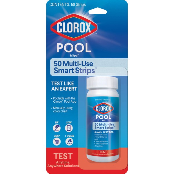 CLOROX Pool&Spa My Pool Care Assistant, 50 Test Strips, (Model: 73050CLX)