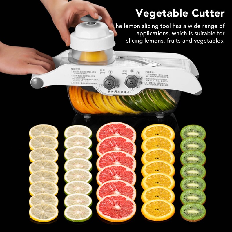 Fruit Slicing Machine Manual Lightweight Portable Versatile Highly Effective Lemon