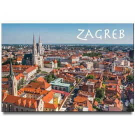 Zagreb Fridge Magnet Croatia Travel Souvenir Zagreb Cathedral