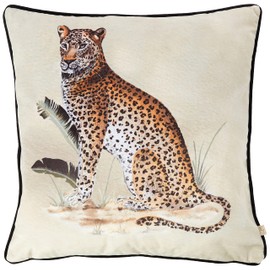 Evans Lichfield Kibale Leopard Cushion Cover, Multi, 50 x 50cm