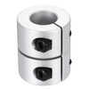 MECCANIXITY Shaft Coupling 12.7 to 12.7mm(ID) 30mm(L) Aluminum Alloy Shaft
