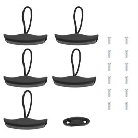 Be In Your Mind 6 PCS Kayak T-Handle Kayak Carry Handle Pull Handle with Pad Eyes and Screws Replacement Installation, Kayak Accessories