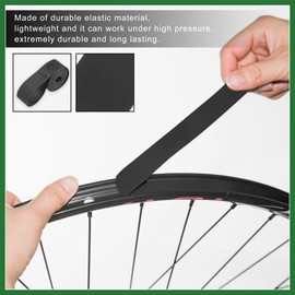 Motoforti 700C Bike Wheel Rim Strip Rim Tape Liner Tube Band PVC Black Pair Long-lasting