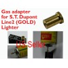 Gas Refill Adapter REAL ST Dupont lighter Line 1/2 Gold NEW SAVE MONEY