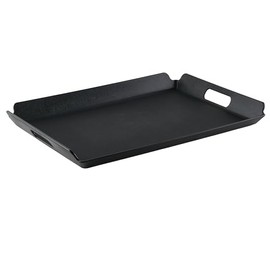 G.E.T. RST-1523-BK Non-Skid Room Service Serving Tray, 15.25" x 21.25", Black