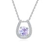 RANDES Alexandrite Horse Shoe Pendant Birthstone Jewelry for Women Sterling