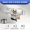 LIAPDG Microwave Shelf Wall Mount, Stainless Steel Microwave Shelf Wall