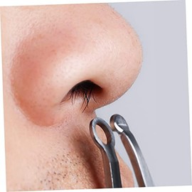 2 Sets Stainless Steel Nose Hair Clip Eyebrow Clip Nose Hair Clippers for Men Ring Tool Facial Razors Face Razor Facial Hair Razor Facial Scissors Razor for Face Nose Razor Yellow