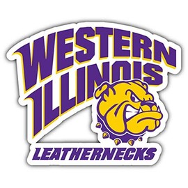 Decal Vinyl Sticker Western Illinois Leathernecks College Durable for Bumpers, Helmets, Laptops, Water Bottles, Lockers (3" Longest Side)