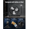 Simple Deluxe Floor Fan, 3 Speed High Velocity Heavy Duty