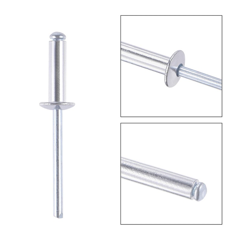 sourcing map Blind Rivets, Aluminum Pull Rivets Core Decoration Rivets