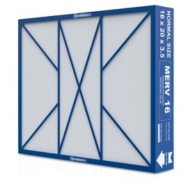 GAPCCCAR1620 Merv 16 Replacement Filter Compatible With Bryant/Carrier GAPBBCAR1620, GAPCCCAR1620, GAPAAXCC1620, GAPAAXBB1620, GAPABXCC1620, GAPABXBB1620, actual size: 17.5" x 21.5" x 3.5"