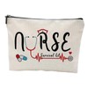Perfeclan Nurse Makeup Bag Women Makeup Bag Case Cosmetic Travel