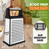 Spring Chef Professional Cheese Grater - Stainless Steel, XL Size,