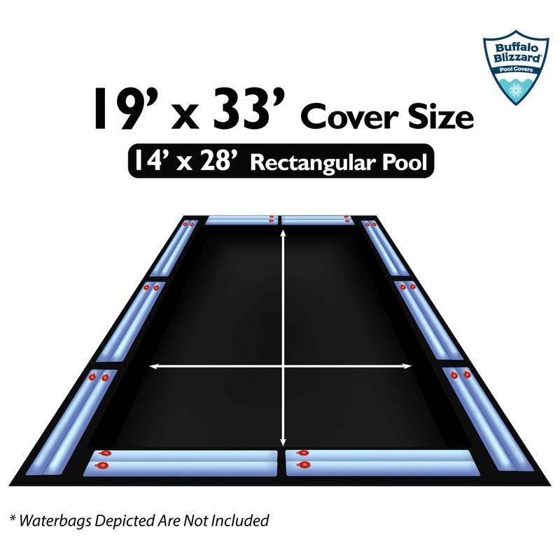 Buffalo Blizzard Deluxe 14’ x 28’ ft Rectangular Pool Cover