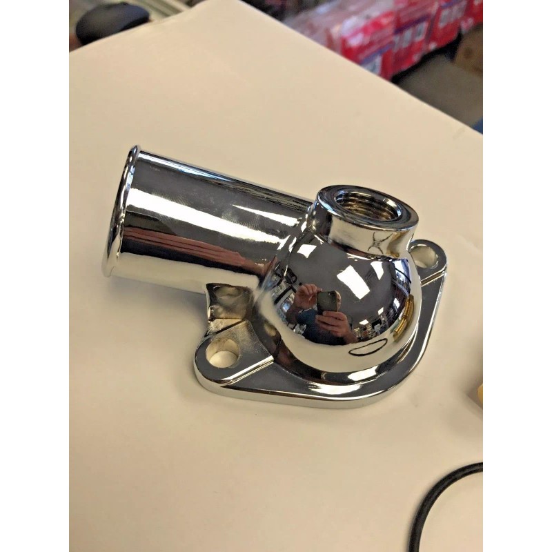 NYRM chevy thermostat Water Neck Housing BBC SBC WITH TEMP