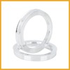 Partuto 4pcs 73.1 to 57.1 mm Aluminium Alloy Car Hub