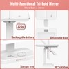 EASEHOLD Vanity Mirror with Lights, 2X 3X Magnification, Trifold, Rechargable,