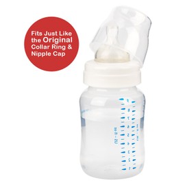 4 Pack Baby Bottle Ring Collars and Cap for Avent Anti-Colic Baby Bottle