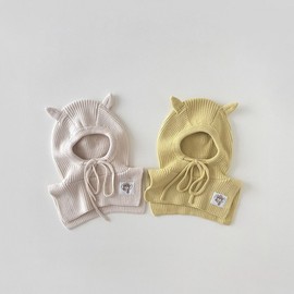 Kids' Balaclava Hat - New Autumn/Winter Scarf One-Piece Cap LF2164 - Free Size (48-52cm, Ages 2-6) Red 3ea