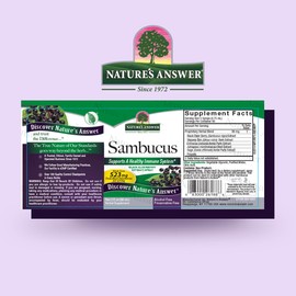 Nature's Answer Sambucus Spray | Supports a Healthy Immune System | Infused with Slippery Elm, Sage & Echinaea | Alcohol-Free, Gluten-Free, Kosher Certified & No Preservatives 2oz