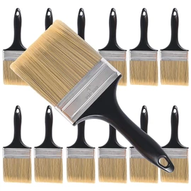 ZOENHOU 12 Pieces 4 Inch Paint Brush, Paintbrush Set, Paint Brushes Set Professional Paint Tools with Treated Plastic Handle for DIY Paint, Home, Furniture, Fences, Deck, and Wall Trim