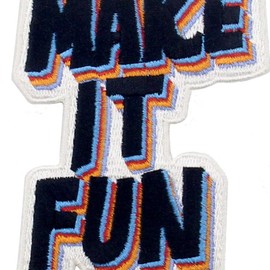 Fun Embroidered Iron-On / Sew-on Patch