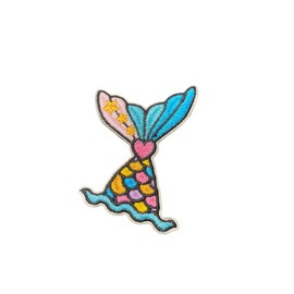 Mermaid Tail Embroidered Patch, Adhesive/Sew On