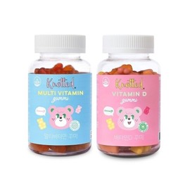 Café Notted 노티드 꾸미 혼합 2종 1세트 멀티비타민+비타민D 총2병 Noted Ggumi Mix Set of 2 - Multivitamin + Vitamin D Total 2 Bottles