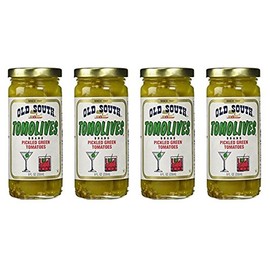 Old South Tomolives Pickled Green Tomatoes 8 Oz Jar (4 Pack)