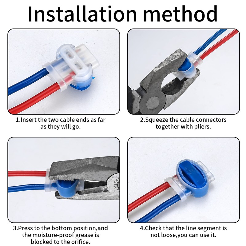 Pack of 30 Robotic Lawnmower Cable Connectors, Lawn Mower Automower