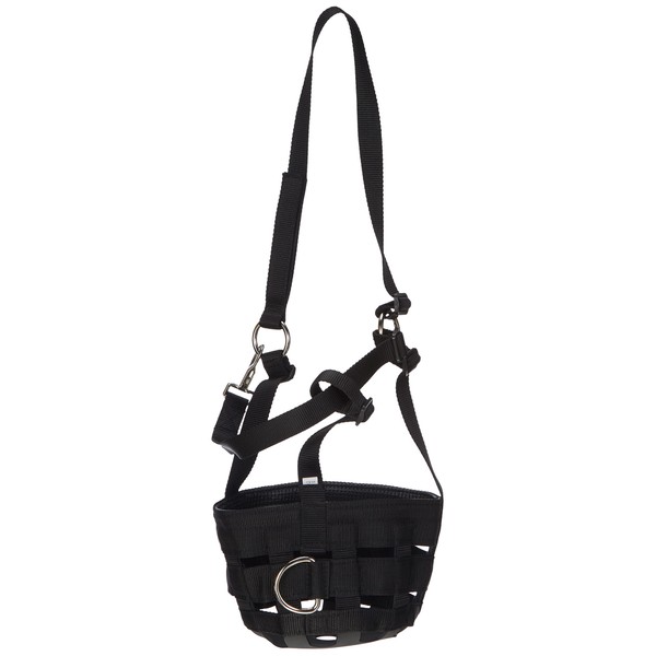 Kerbl 321627 Maulkorb/Fressbremse Nylon, schwarz, Warmblut