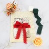 RIBBOOO 3 Rolls Christmas Set Chiffon Ribbon 1 inch× 5