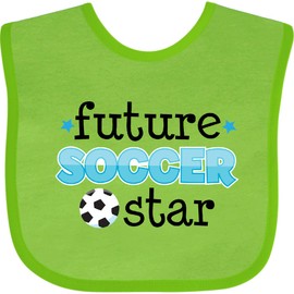 inktastic Future Soccer Star Baby Bib Apple Green Ed8b