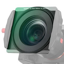NEEWER 1/4 Black Diffusion Special Effect Square Filter, 100x100mm Dreamy Cinematic Effect Filter 2mm Slim with Multi Coated HD Optical Glass, Filter Pouch for Portrait Photography
