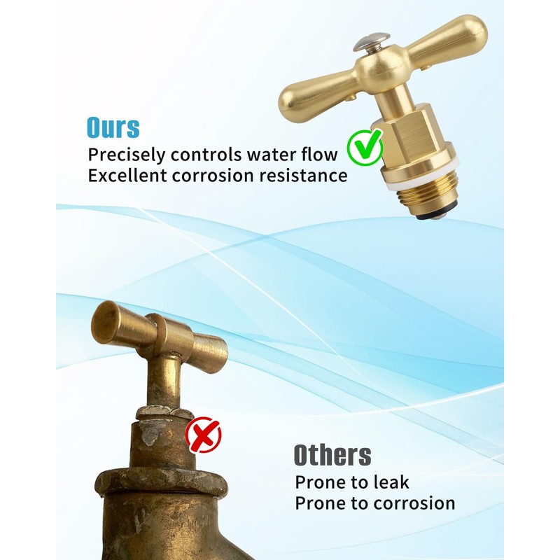 PK1100 Brass Globe Valve Stem and Bonnet Kit with Handle