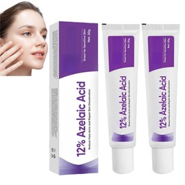 2pcs Azelaic Acid 12% Facial Serum,Azelaic Acid Serum Cream,Azelaic Acid Serum Face Cream,Skin Brightening Acid,Hydrating Serum,Brightening Face Skin Care Treatment for All Skin Types