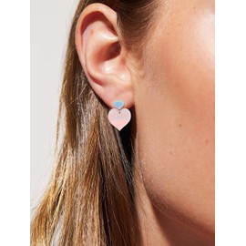 HSWYFCJY Album Song Title Earrings, TS Inspired Gifts for Music Lover Singer Fans, Heart Shape Jewelry for Women and Girls