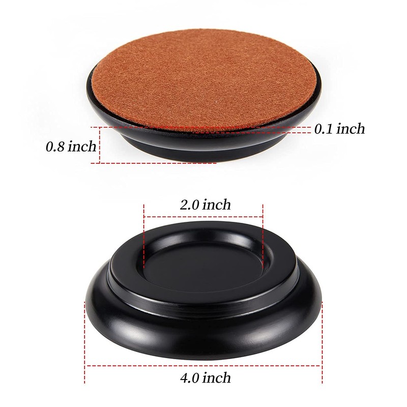 Piano Caster Cups Leg Floor Protectors WOGOD Upright Piano Caster