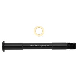 The Lord of the Tools 1Pc M12 Bike Thru Axle Road Bike Front Fork Thru-Axle with Washer for Cross Country Bikes Dirt Bikes Downhill Bikes Free Ride Bikes Gravel Bikes 1.5x12x120mm