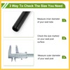 BULLSPANN Universal 25.4x200mm Black Motorcycle Seatpost Durable Motorcycle Saddle Post