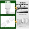 2 Pack Rain Gutter Downspout Extensions, Upgraded Flexible Drain Downspout