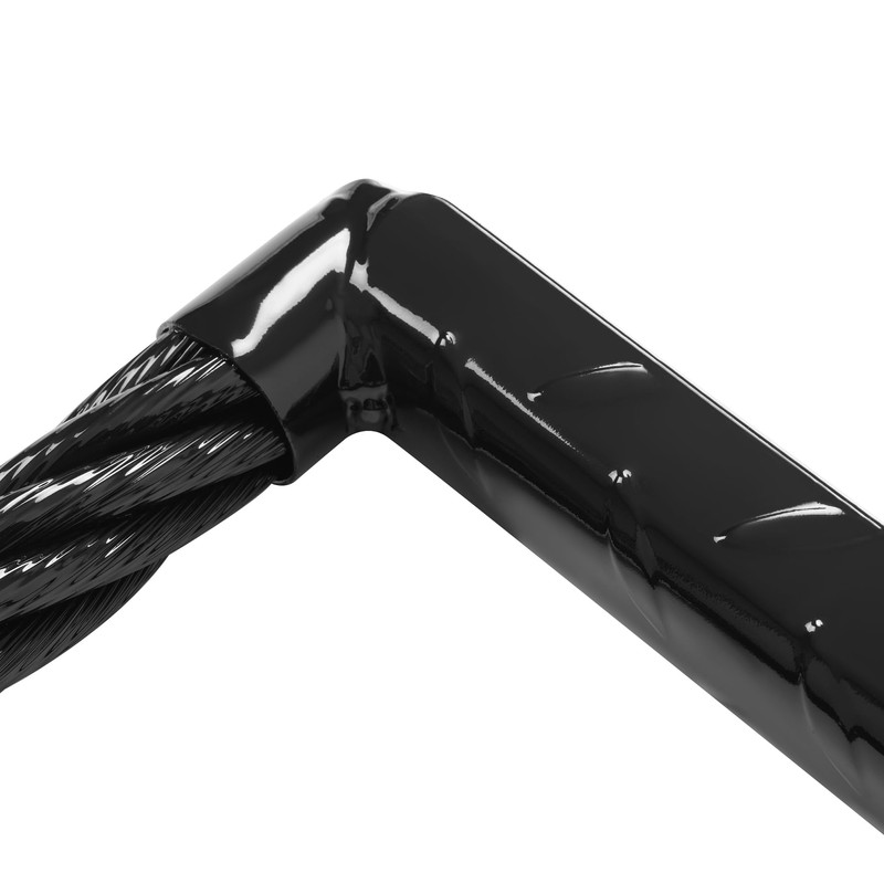 ECOTRIC Truck Step Universal Perforated Cable Step Black Steel 1Pc