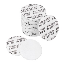 PATIKIL 18mm/0.71" Foam Lid Liner, 80Pcs Adhesive Round PS Pressure Sensitive Seals, Cap Liners Resistant Tamper for Plastic Glass Jar Bottle Cap Canning Vials Seals