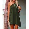 Women's Elegant One Shoulder Sexy Dresses Batwing Sleeve Solid Party