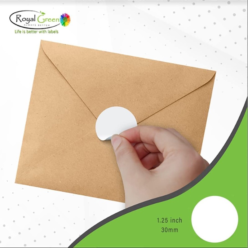 Labels 30 mm stickers, assorted colours, size 3 cm labels