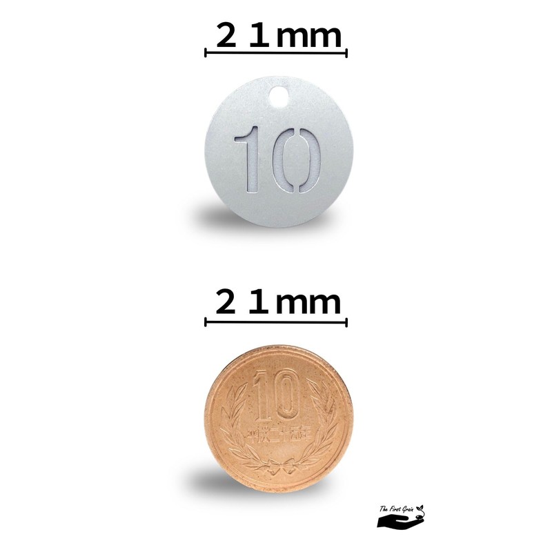 TheFirstGrain Locker Keyband, Number Tag, Cloak Bill, Key Tag, Key