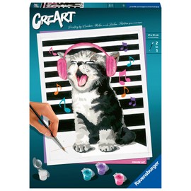 Ravensburger CreArt 23545 Painting by Numbers Singing Ca, Painting by Numbers for Adults from 12 Years, Bright Colours